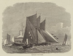 Course de barges sur la Tamise